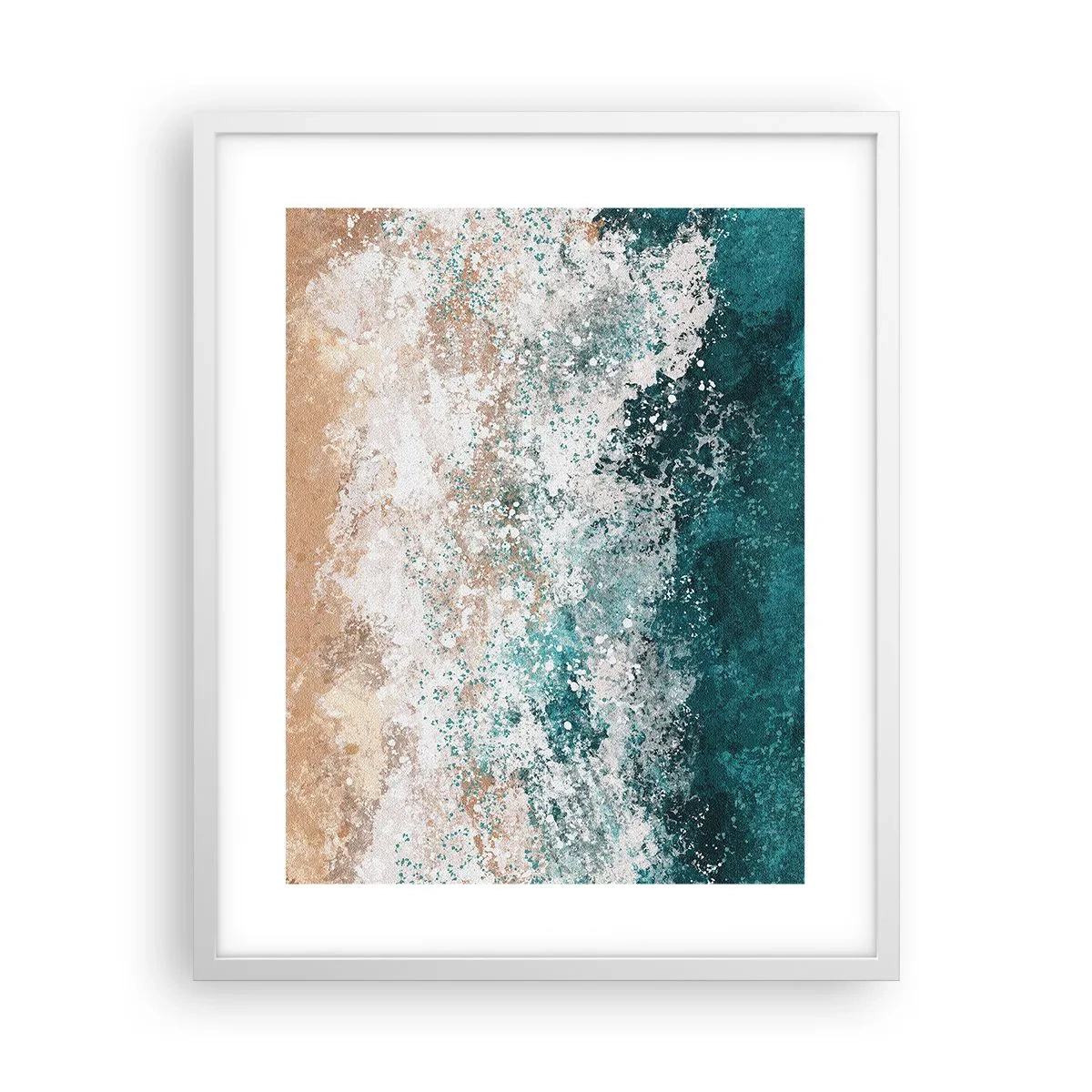 Affiche dans un cadre blanc - Poster - Histoires de la mer - 40x50 cm