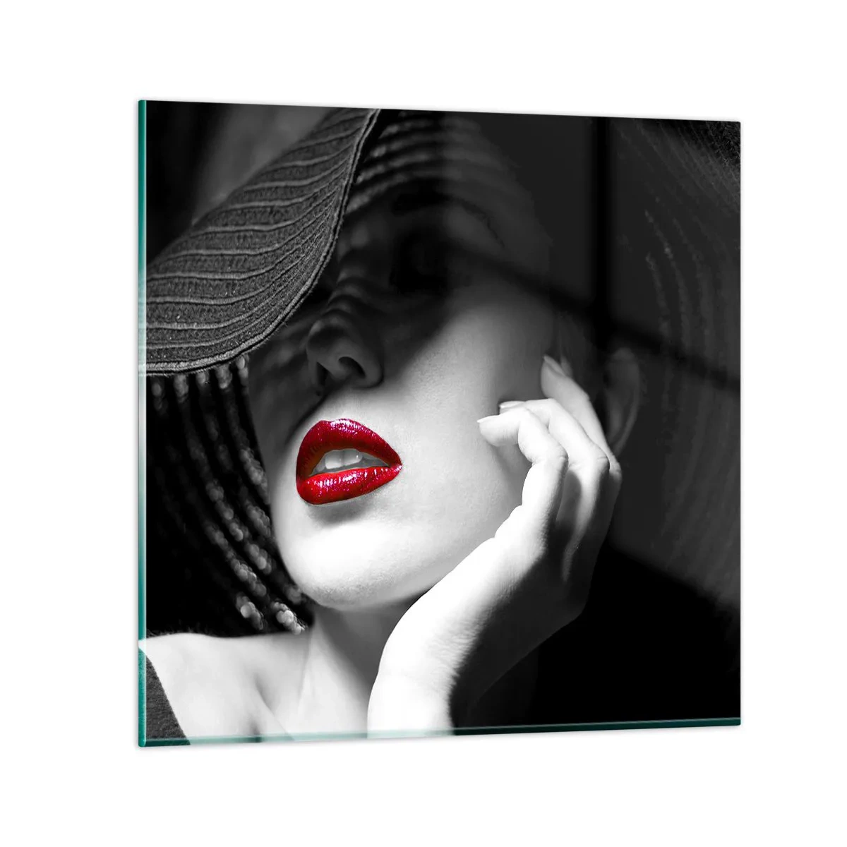 Impression sur verre - Image sur verre - Étude écarlate - 60x60 cm