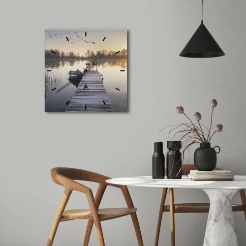 Horloge murale - Pendule murale - Je reviendrai - 40x40 cm