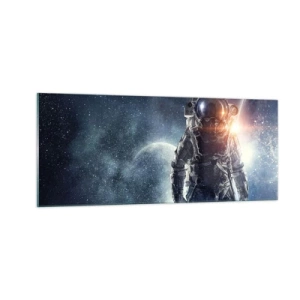 Impression sur verre - Image sur verre - Aventure spatiale - 100x40 cm