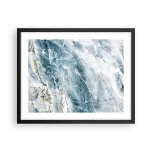 Affiche dans un cadre noir - Poster - Monde de glace - 50x40 cm