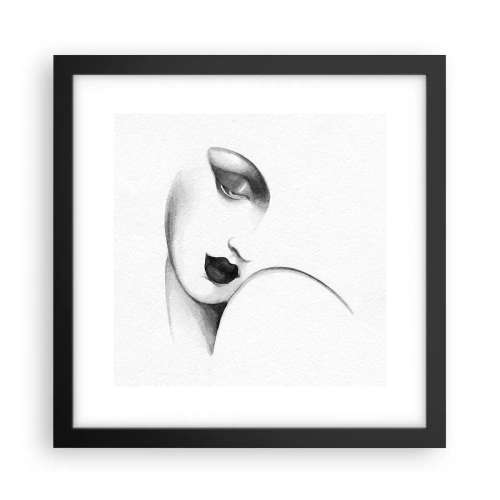 Affiche dans un cadre noir - Poster - Dans le style de Lempicka - 30x30 cm