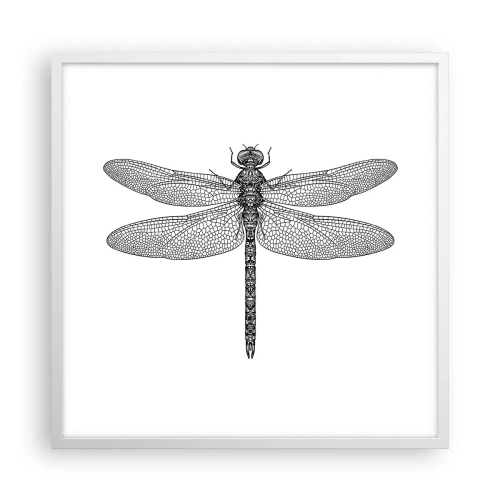 Affiche dans un cadre blanc - Poster - Précision de la nature - 60x60 cm