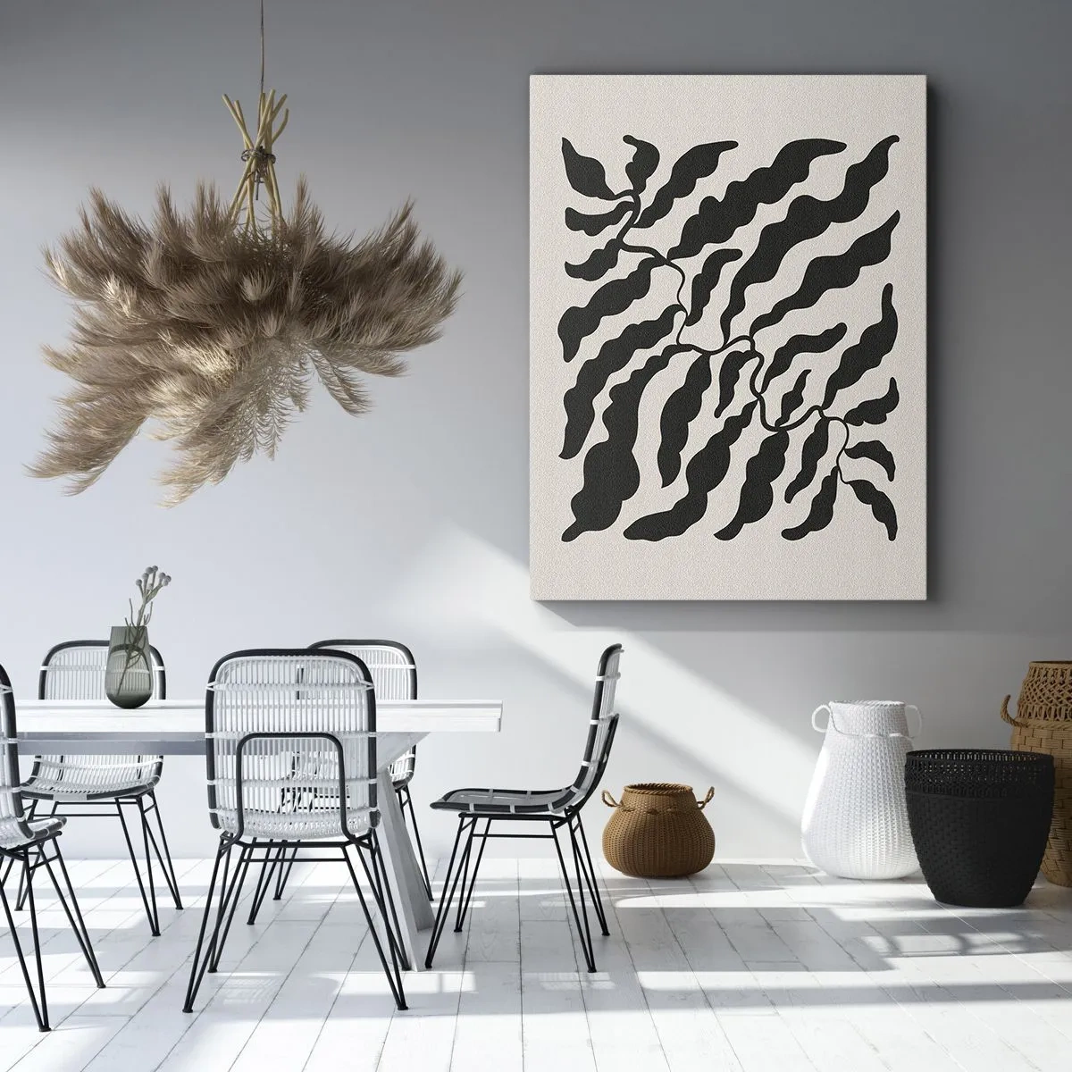 Impression sur toile - Image sur toile - La nature du carré - 45x80 cm