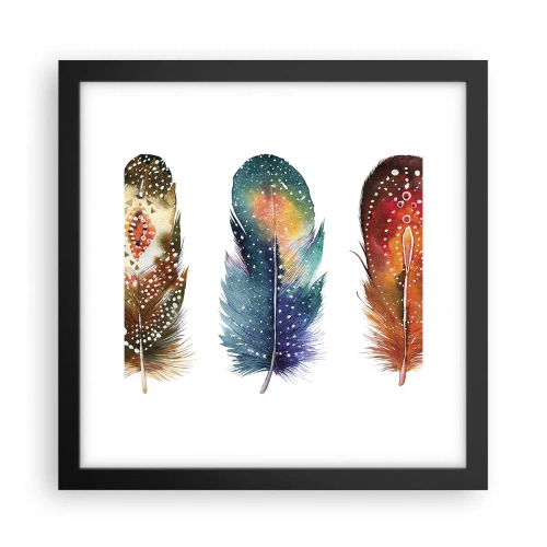 Affiche dans un cadre noir - Poster - Rituels, cérémonies, secrets - 30x30 cm