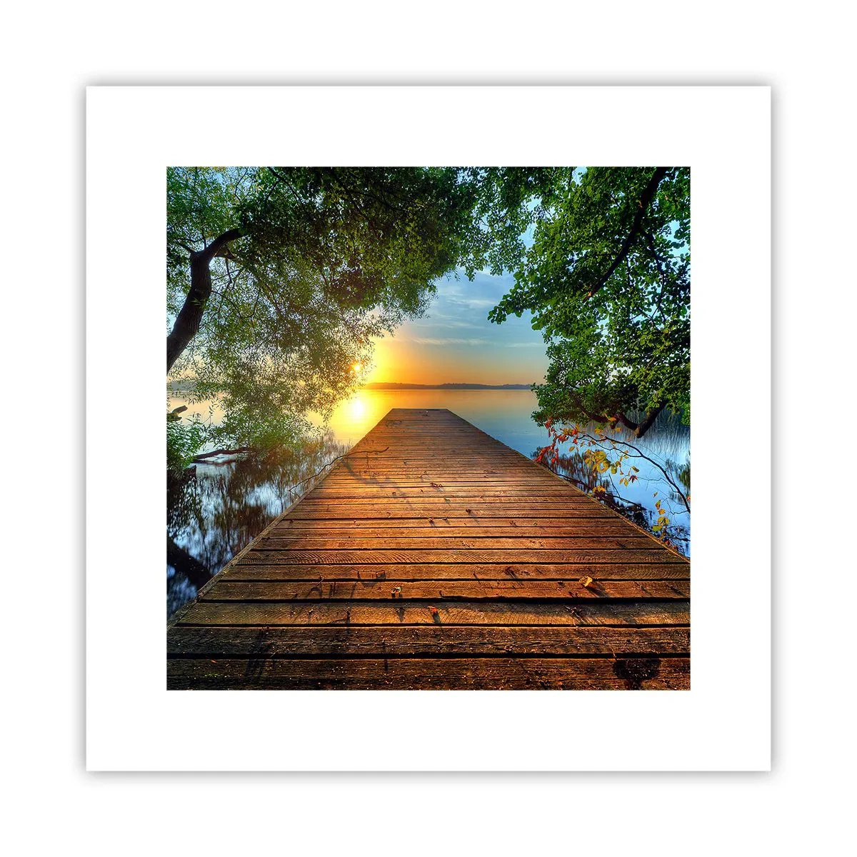 Affiche - Poster - Prenez votre temps, asseyez-vous - 30x30 cm