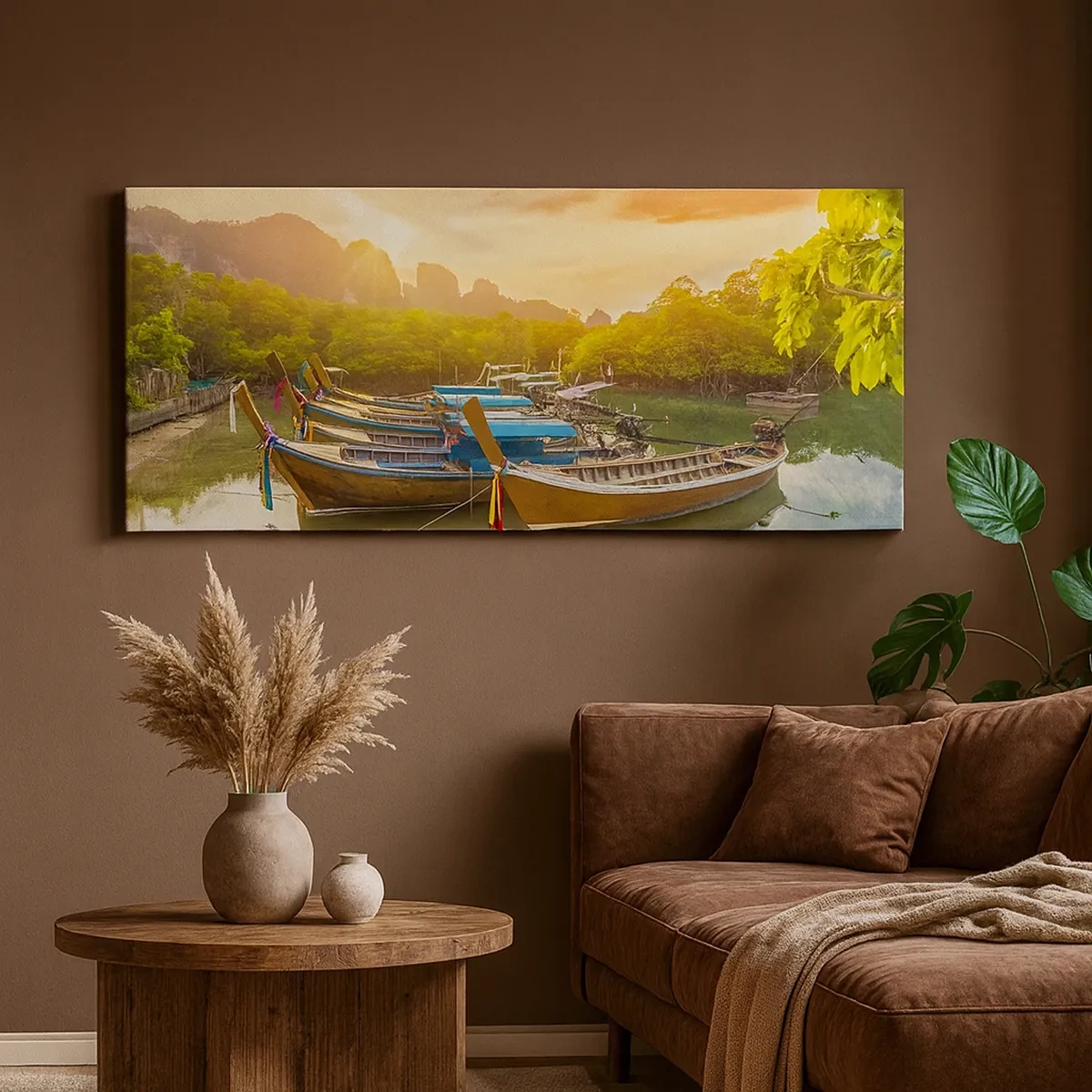 Impression sur toile - Image sur toile - Avant une journée chargée - 30x30 cm