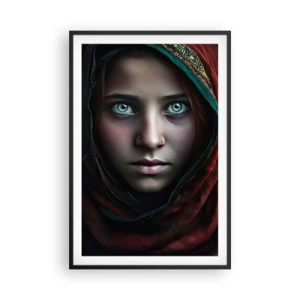 Affiche dans un cadre noir - Poster - Princesse orientale - 61x91 cm