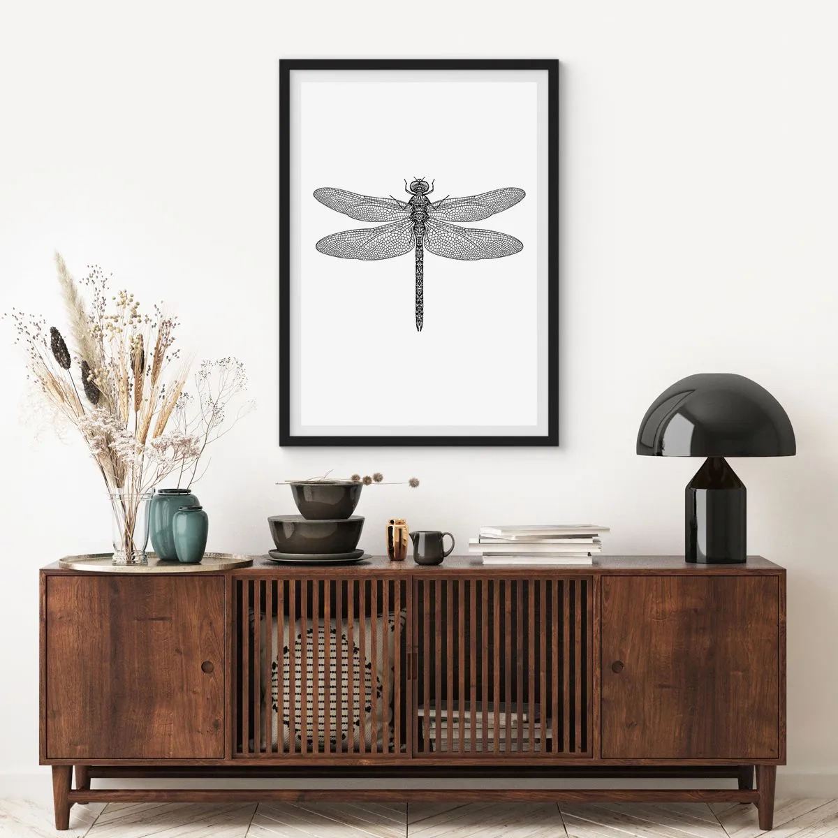 Affiche dans un cadre noir - Poster - Précision de la nature - 61x91 cm