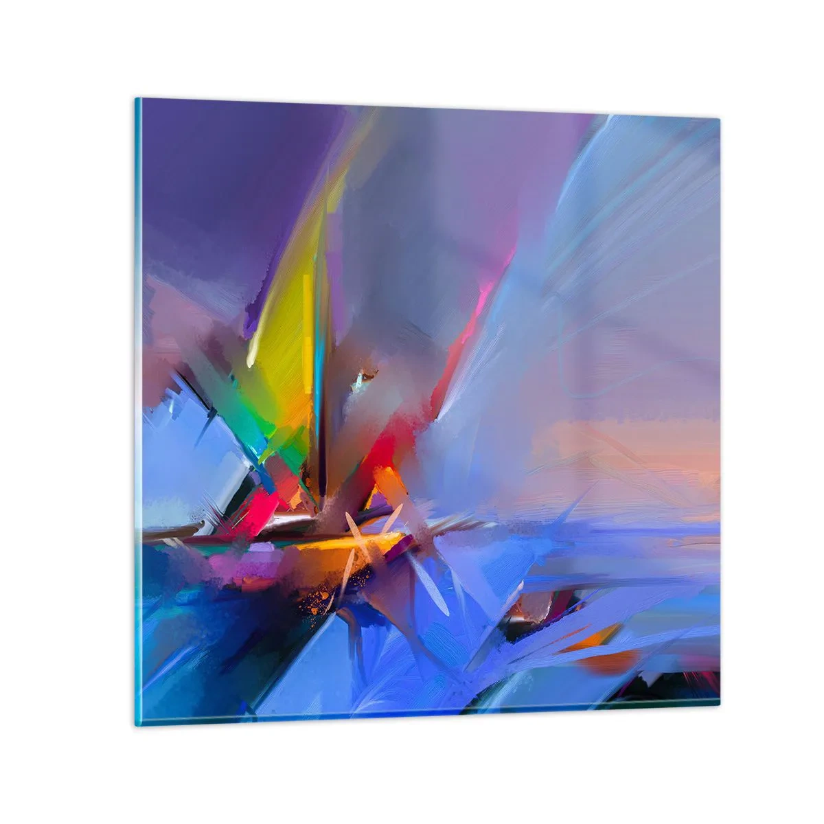 Impression sur verre - Image sur verre - Hélices comme un oiseau - 40x40 cm
