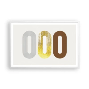 Affiche dans un cadre blanc - Poster - Ooo! - 91x61 cm