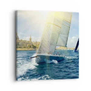 Impression sur toile - Image sur toile - Il est temps de quitter la ville - 40x40 cm