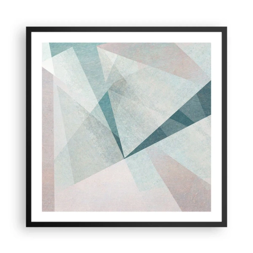 Affiche dans un cadre noir - Poster - Calme bien que dynamique - 60x60 cm