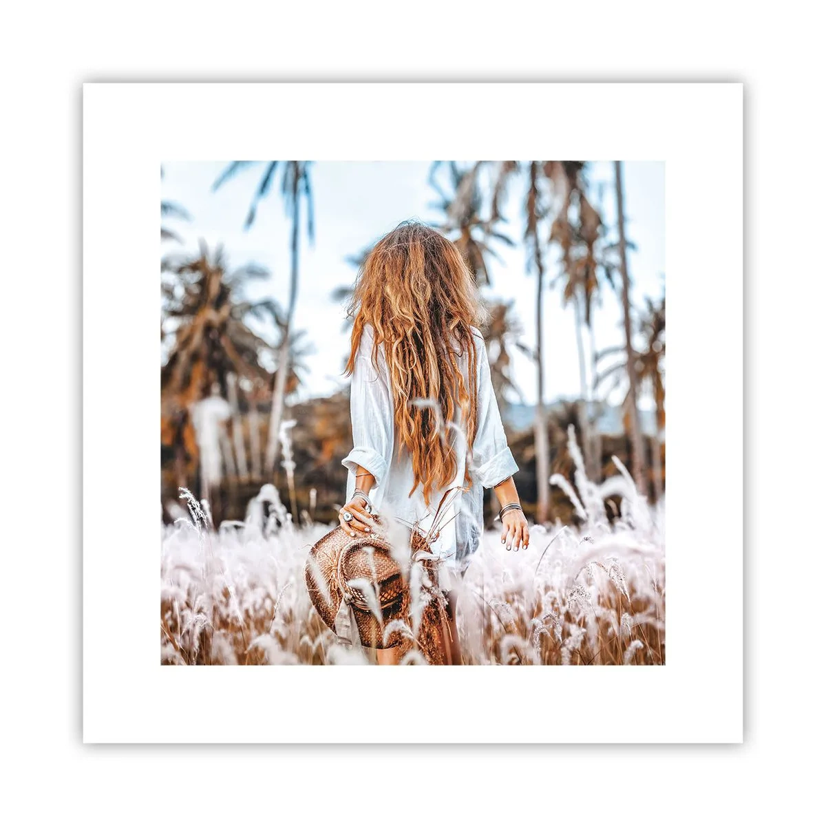 Affiche - Poster - Né de peluches d'herbe - 30x30 cm