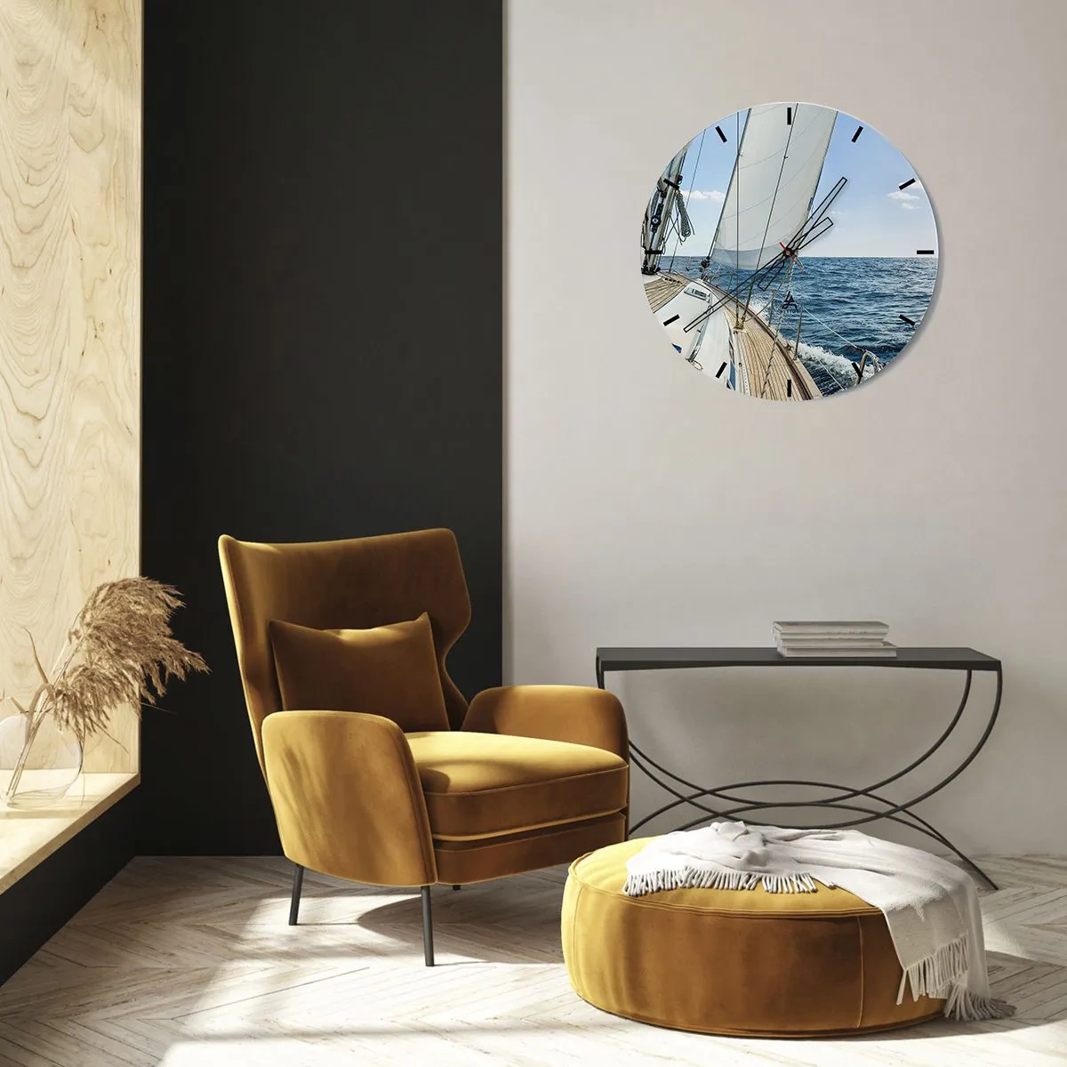 Horloge murale - Pendule murale - Ohé, l'aventure - 30x30 cm