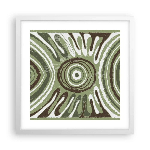 Affiche dans un cadre blanc - Poster - Une explosion d'émotions - 40x40 cm