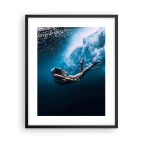 Affiche dans un cadre noir - Poster - Sirène moderne - 40x50 cm