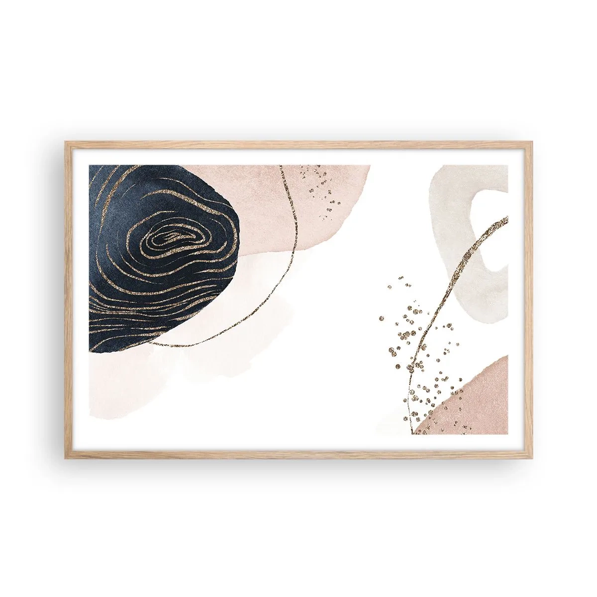 Affiche dans un chêne clair - Poster - Tout coule - 91x61 cm