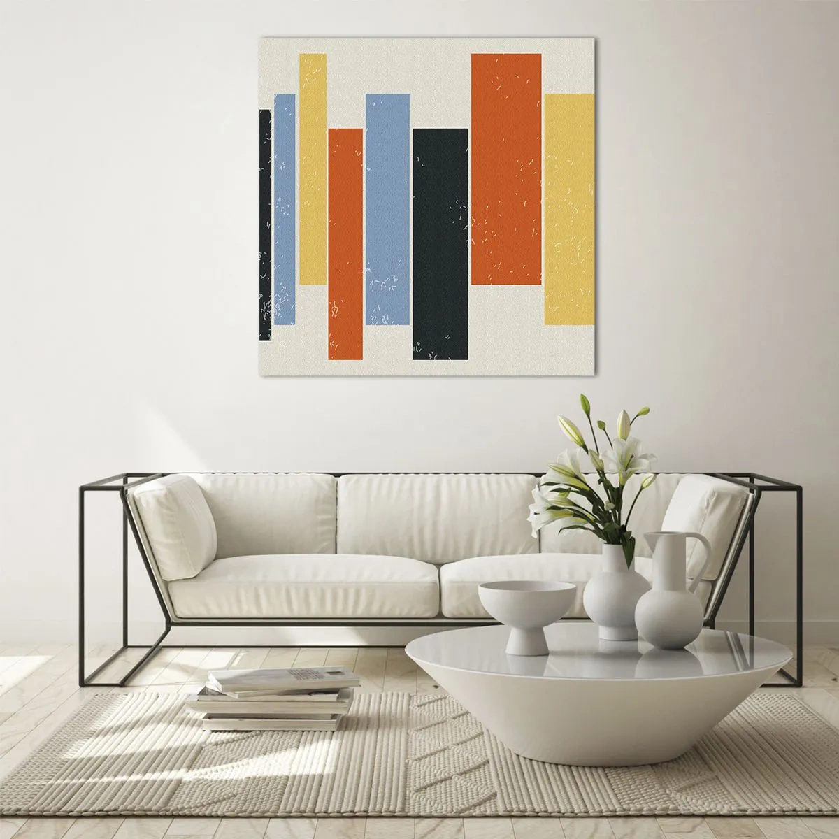 Impression sur verre - Image sur verre - Notation musicale - 40x40 cm