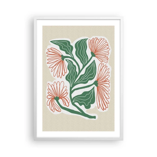 Affiche dans un cadre blanc - Poster - Folk et moderne - 50x70 cm