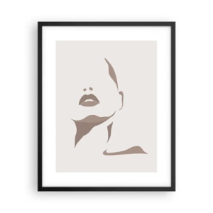 Affiche dans un cadre noir - Poster - Fait de lumière et d'ombre - 40x50 cm