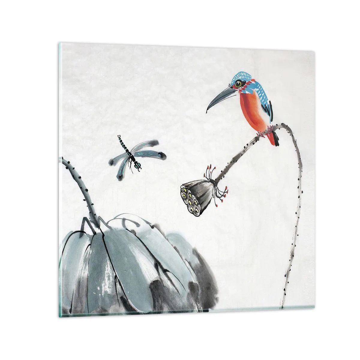 Impression sur verre - Image sur verre - La vie du champ - 40x40 cm