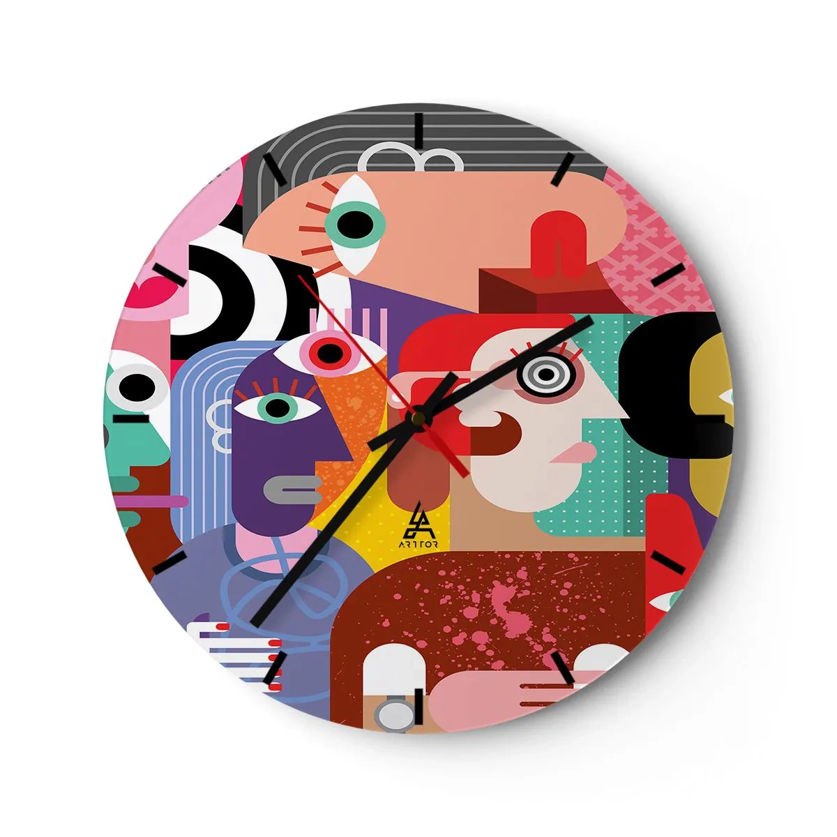 Horloge murale - Pendule murale - Nous par M. Picasso - 40x40 cm