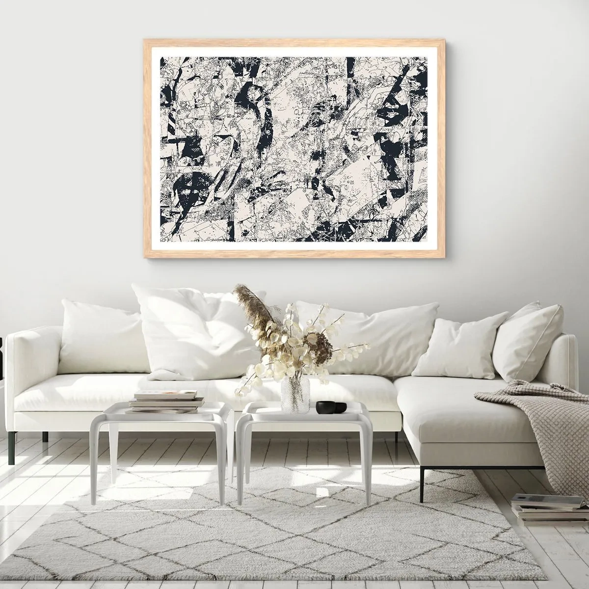 Affiche dans un chêne clair - Poster - Interpénétration des contraires - 91x61 cm