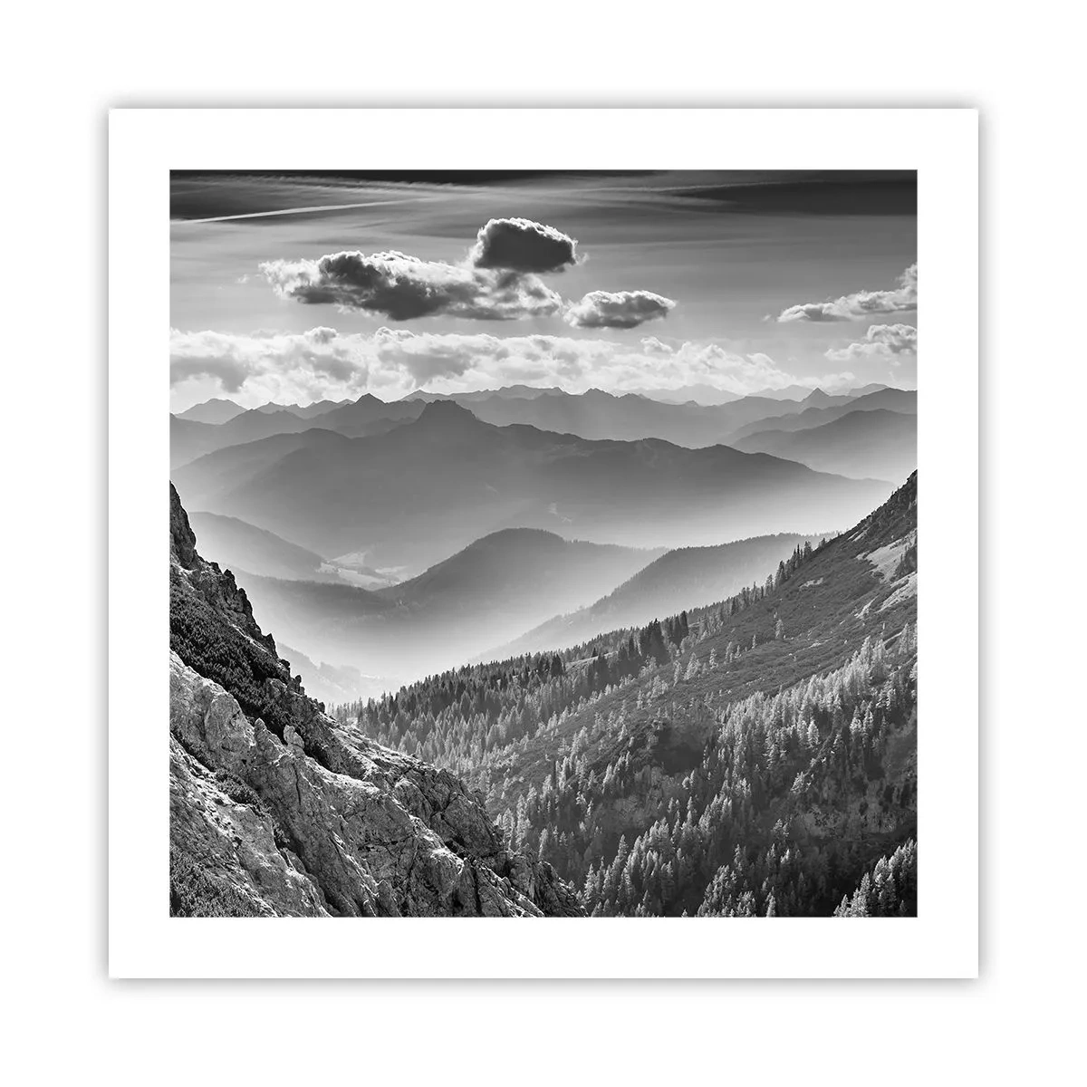 Affiche - Poster - Jusqu'à l'horizon - 50x50 cm