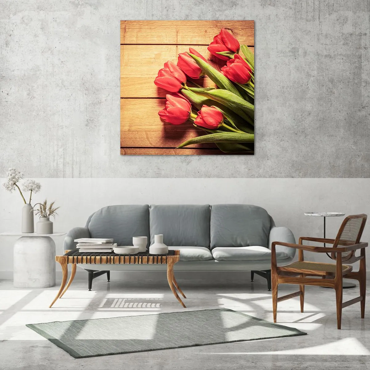 Impression sur verre - Image sur verre - Défi du printemps - 60x60 cm