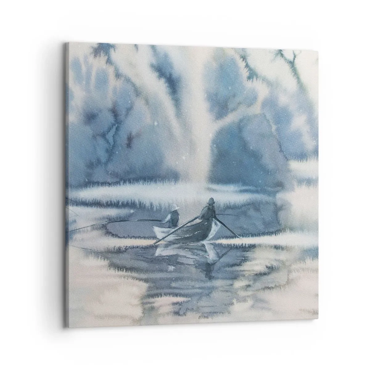 Impression sur toile - Image sur toile - Les pêcheurs dans leur paradis - 50x50 cm