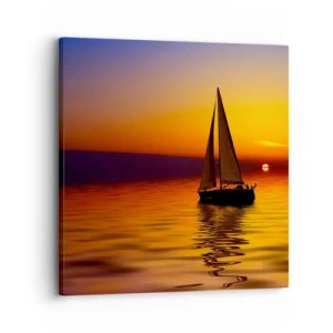 Impression sur toile - Image sur toile - Comme c'est calme au crépuscule… - 30x30 cm