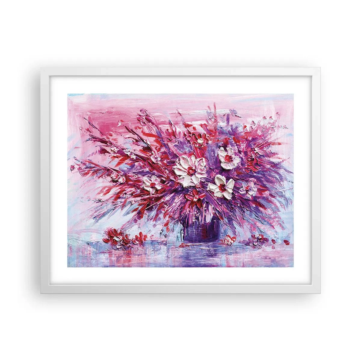 Affiche dans un cadre blanc - Poster - Innocence et passion - 50x40 cm