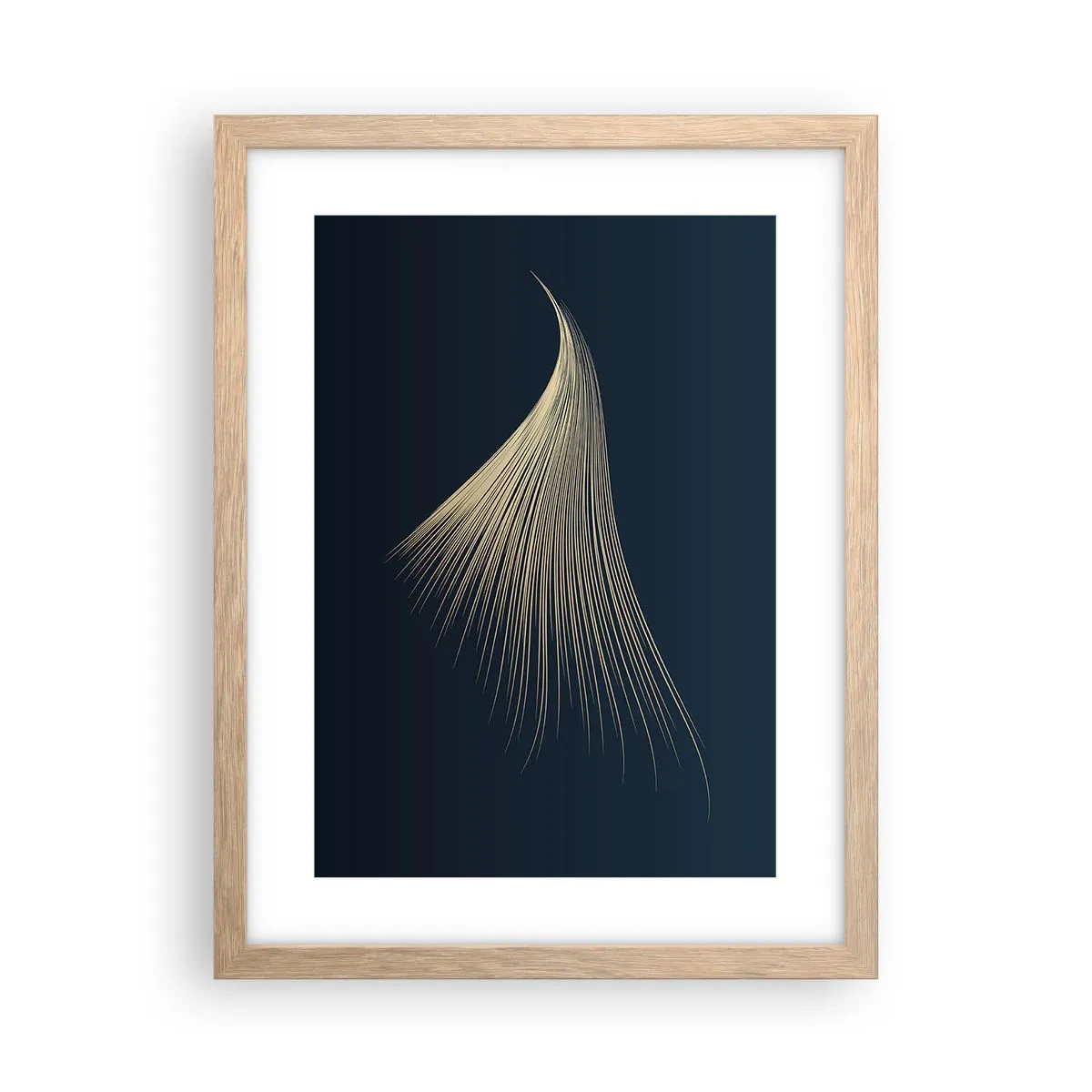 Affiche dans un chêne clair - Poster - Comme les cheveux d'un ange - 30x40 cm
