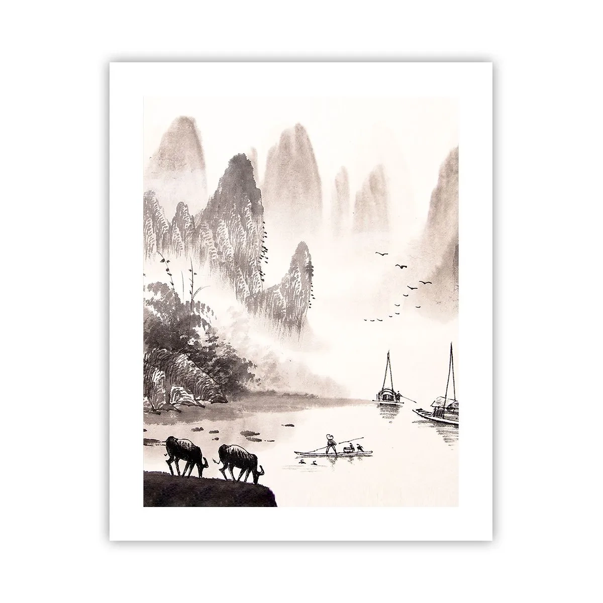 Affiche - Poster - Le quotidien exotique de l'Orient - 40x50 cm