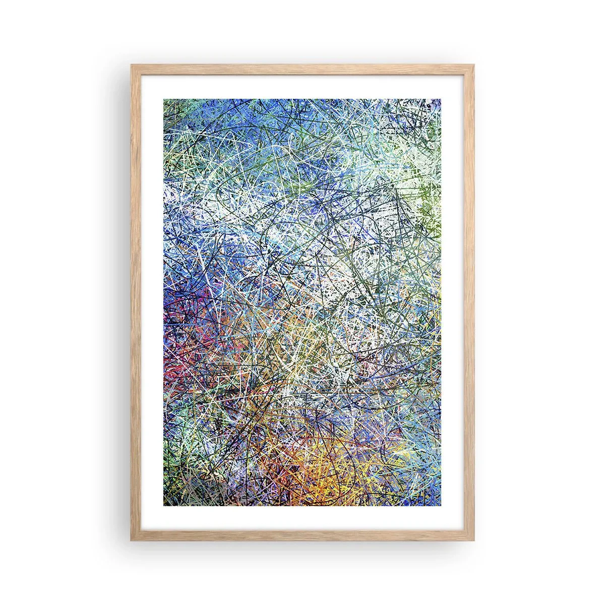 Affiche dans un chêne clair - Poster - Ce n'est pas si simple - 50x70 cm