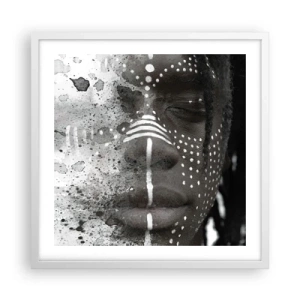 Affiche dans un cadre blanc - Poster - Découvrez l'esprit primal - 50x50 cm