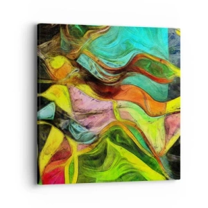 Impression sur toile - Image sur toile - Le mouvement c'est la vie - 40x40 cm