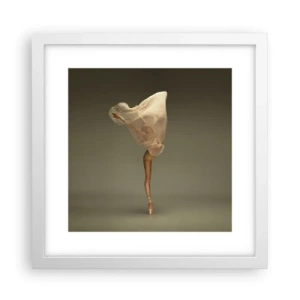 Affiche dans un cadre blanc - Poster - Il va bientôt s'envoler - 30x30 cm