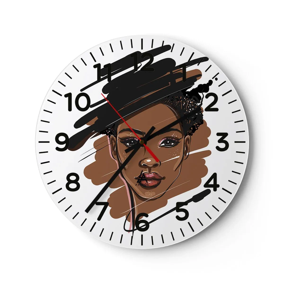 Horloge murale - Pendule murale - Doux comme le chocolat - 30x30 cm