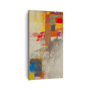 Impression sur toile - Image sur toile - Géométrie des couleurs - 55x100 cm