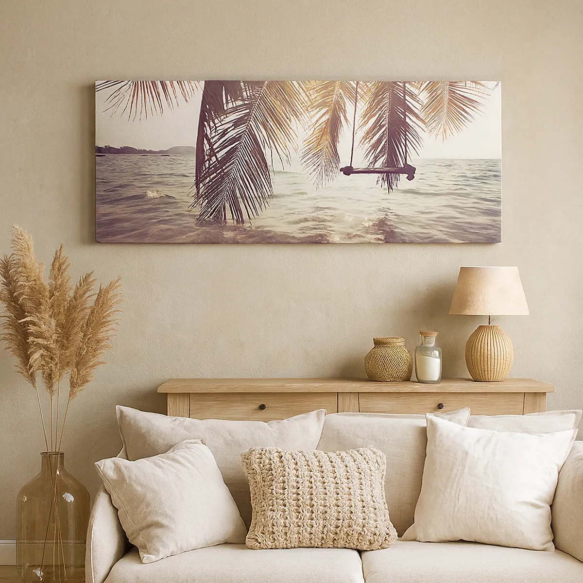 Impression sur toile - Image sur toile - Vous pouvez vous balancer dans les nuages ​​à volonté - 30x30 cm