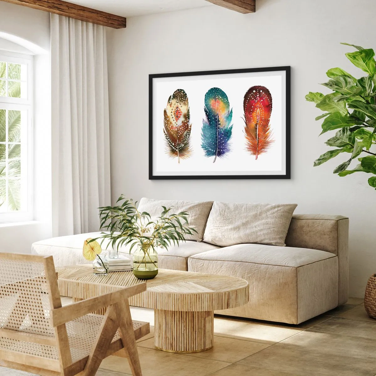 Affiche dans un cadre noir - Poster - Rituels, cérémonies, secrets - 40x30 cm