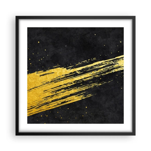 Affiche dans un cadre noir - Poster - Sautez dans l'hyperespace - 50x50 cm