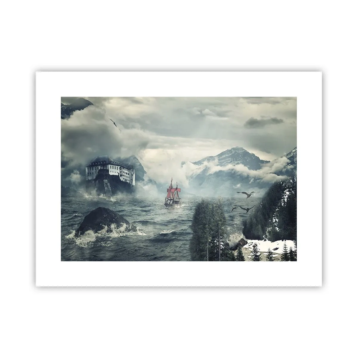 Affiche - Poster - Dans l'eau magique - 40x30 cm