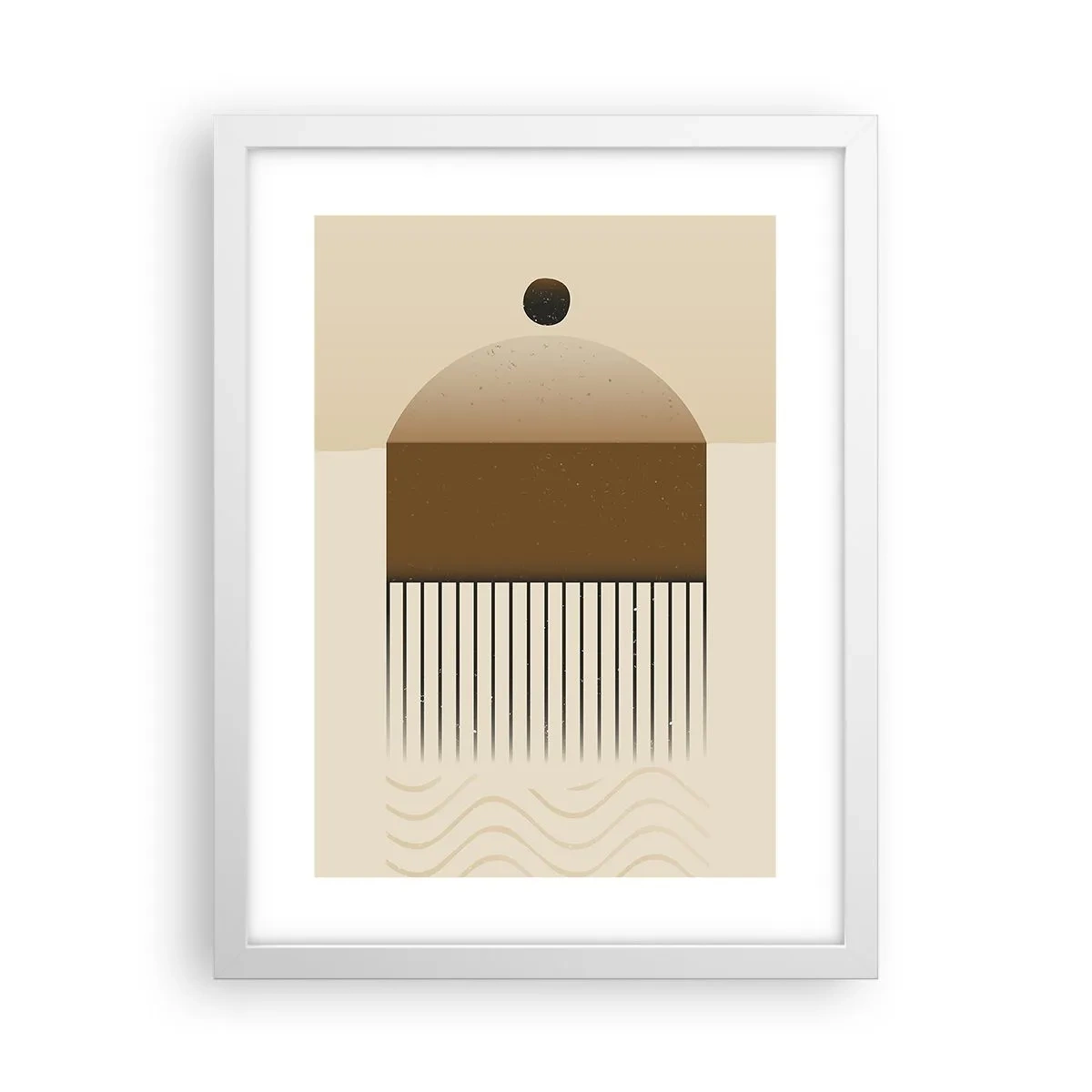 Affiche dans un cadre blanc - Poster - Différents états - 30x40 cm