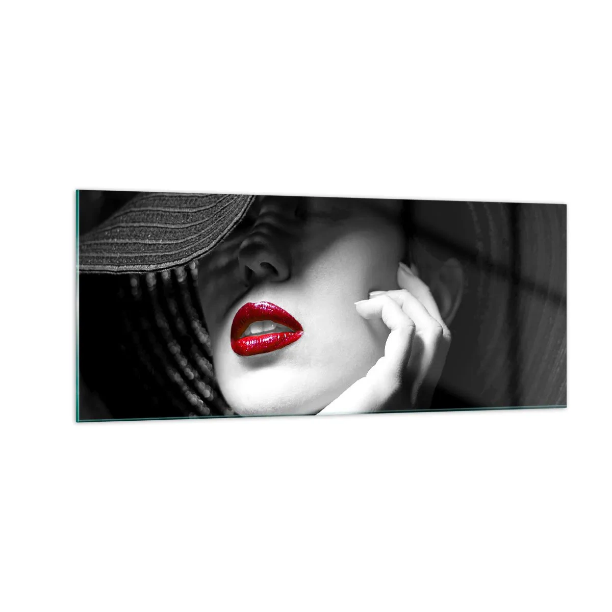 Impression sur verre - Image sur verre - Étude écarlate - 100x40 cm