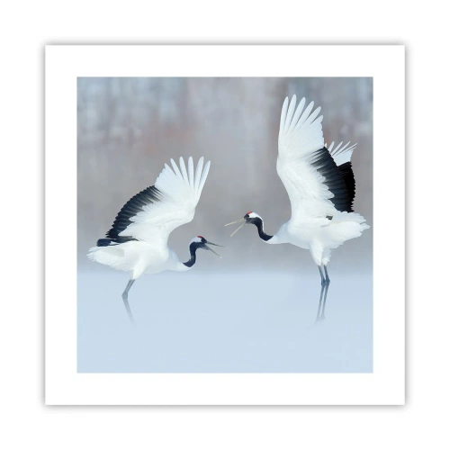 Affiche - Poster - Danse dans le brouillard - 40x40 cm