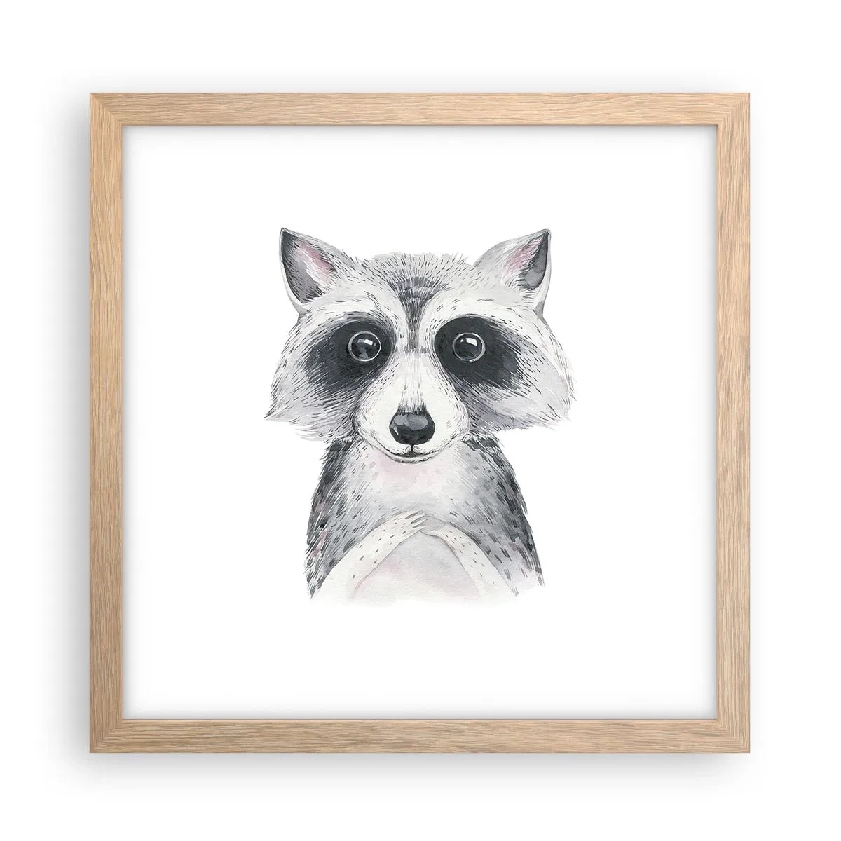 Affiche dans un chêne clair - Poster - Un moment pour s'émouvoir - 30x30 cm