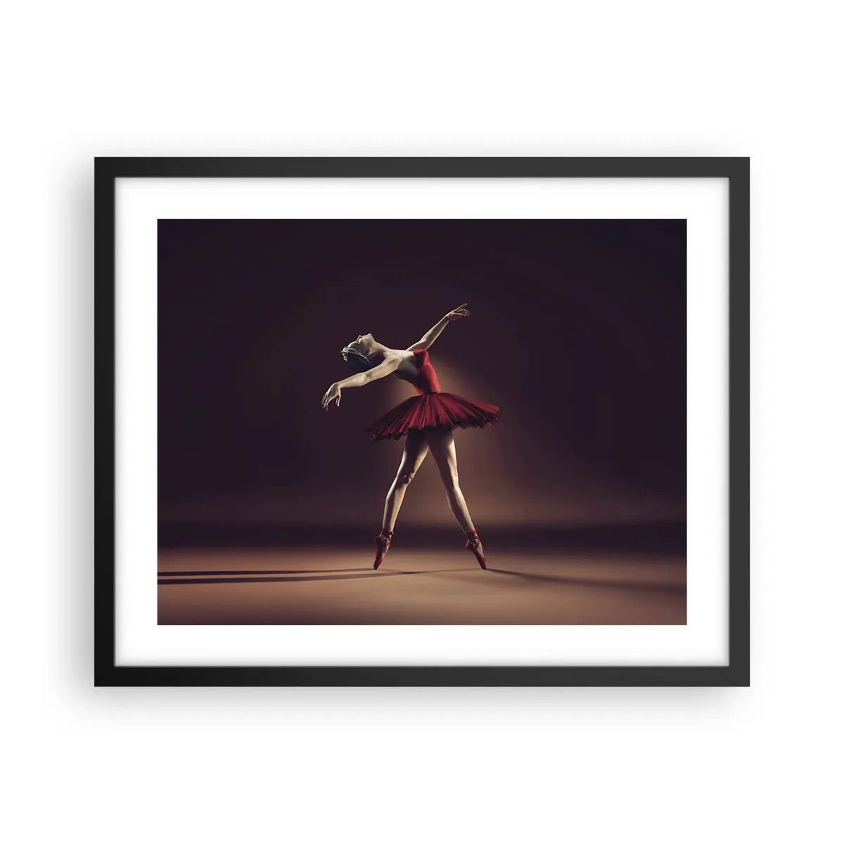 Affiche dans un cadre noir - Poster - Une danseuse étoile - 50x40 cm